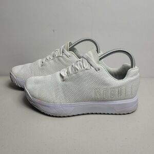 NOBULL Impact CrossFit White Weightlifting Shoes Sneakers Woman Sz 7